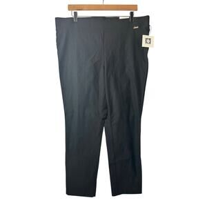NWT Anne Klein Black Pull On Trouser Pants Women’s Sz XL Business Casual Stretch